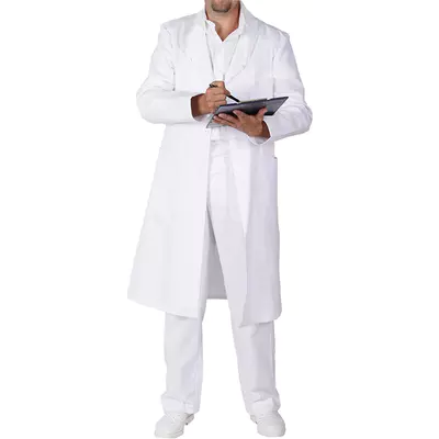 Plášť bílý pánský s dlouhým rukávem, VS182