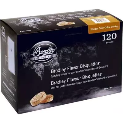 Bradley Smoker Whiskey Dub udicí brikety 120ks