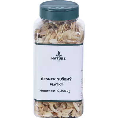 Nature line Česnek sušený plátky 300g dóza