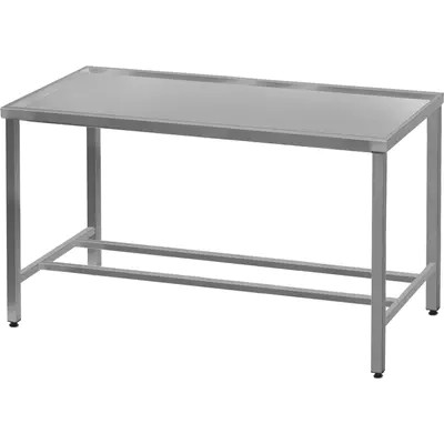Nerezový stůl uzenářský s lemem na 4 stranách 1500x850x850mm