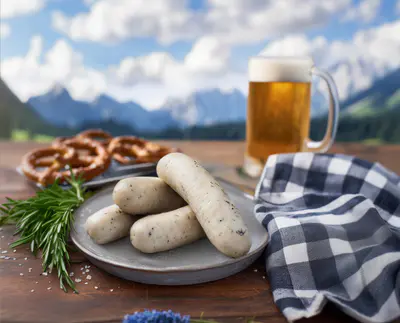 Domácí recept na bílé bavorské klobásy: tradiční chuť z jihu Německa