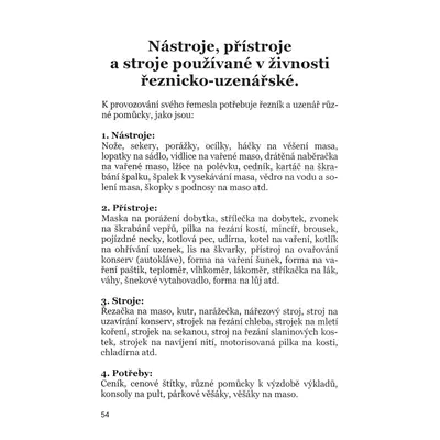 Odborná nauka pro řezníky a uzenáře / Receptář Josef Tašl (4)