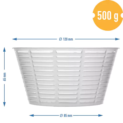 BROWIN Forma na sýr kulatá 8,5/12cm (500g) (4)