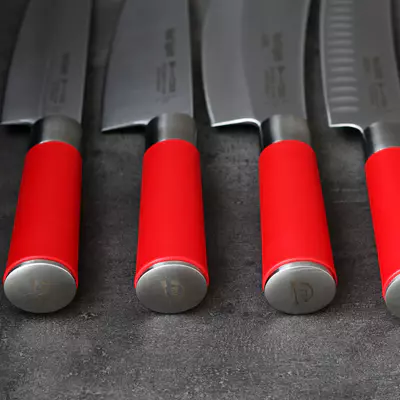 F. Dick Nůž Santoku Red Spirit  18 cm  8 1742 18 (5)