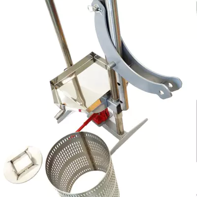 VARES Mnichovice a.s. Lis na ovoce HYDRAULIC 18 L nerez, vč. textilní vložky a kohoutku (4)