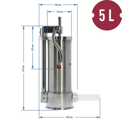 BROWIN Plnička klobás vertikální obj. 5 kg (3)