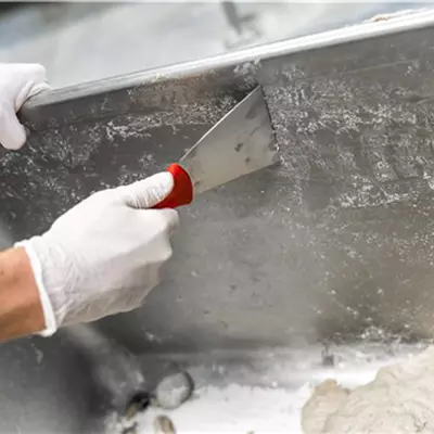 Vikan Škrabka nerez, 100mm, žlutá 40096 (6)