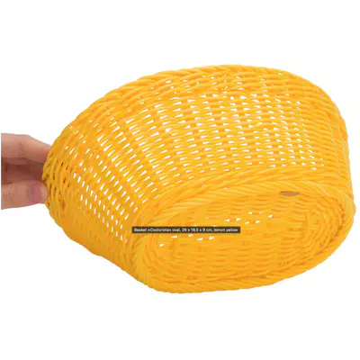 Westmark Koš pletený 26x18,5x9cm žlutý (2)