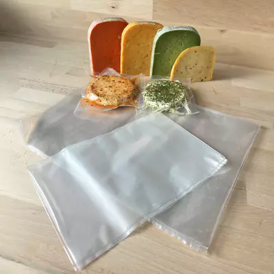 Zrací sáček na sýr - smrštitelný 150x250mm 45μ boční svár (3)