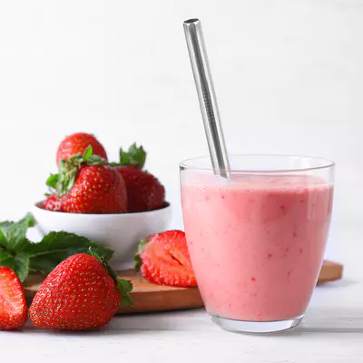 Orion Brčko nerez nápojové smoothie 4ks 21,5cm + kartáček (4)