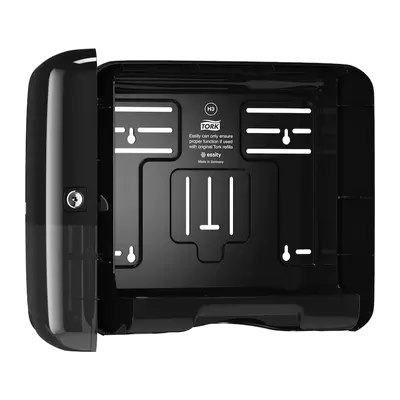 Tork Zásobník na papírové ručníky v roli Singlefold/C-fold Mini H3, černá - 553108 (3)