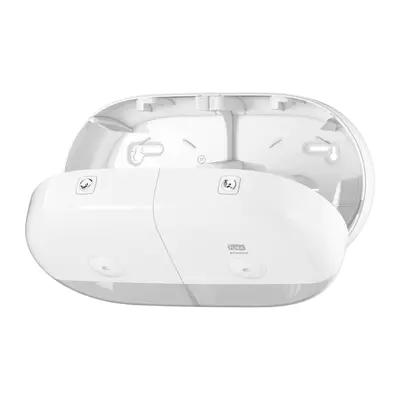Tork Zásobník na toaletní papír SmartOne® Twin Mini, bílý T9 (2)