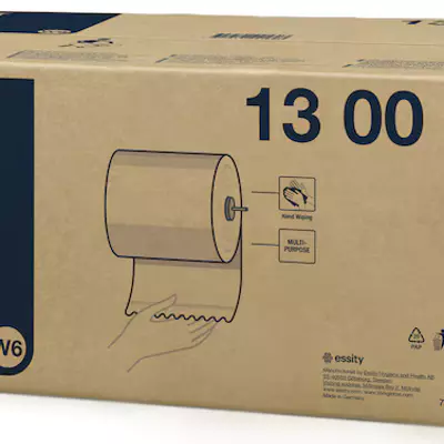 Tork Utěrka Basic 1 vrstva 1 x 6, bílá W6 - 130001 (2)