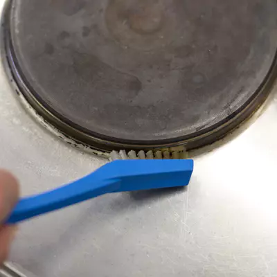 Vikan Tepelně odolný kartáč na grily a kávovary, 205 mm, velmi tvrdý, modrý (6)