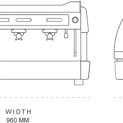 Fiamma Třípákový kávovar COMPASS III DualBoiler (bílý) (2)