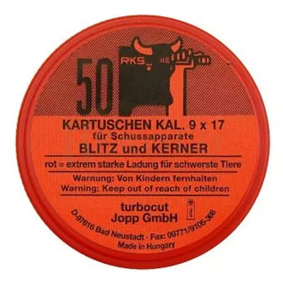 Turbocut Náboje červené 9mm 50 ks FI (2)