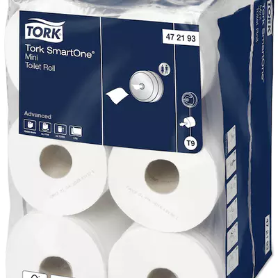 Tork Papír toaletní - Mini, 2 vrstvy, 1 x 12, bílá T9 - 472193 (3)