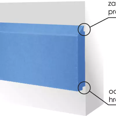 Ostění  PE 500-J  2000x100x20 červenohnědá (4)