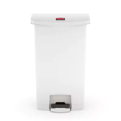 Rubbermaid Koš plastový nášlapný odpadkový bílý 68l (4)