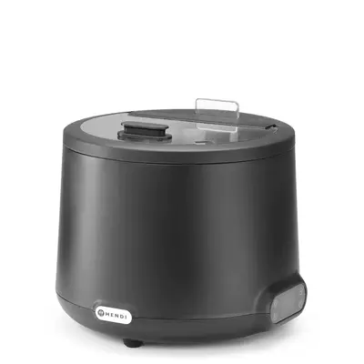 HENDI Kotlík na polévku UNIQ,  8L, Černá, 220-240V/500W (4)