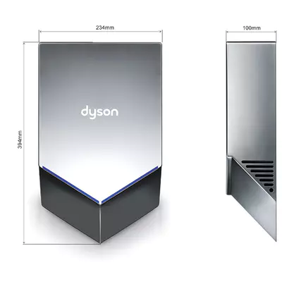 Dyson Osoušeč rukou Airblade™ V - HU02 nickel  - kryt polykarbonát (PC) stříkaný nikl (4)
