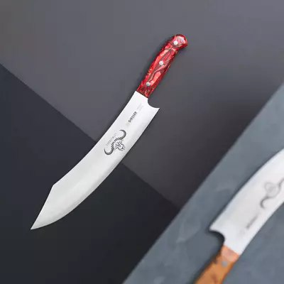 Giesser Nůž kuchařský Barbecue No1 G 1900 s 30cm červený (3)