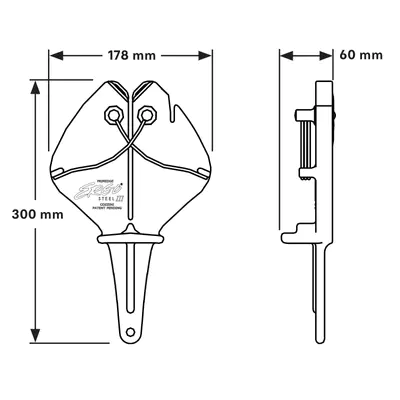 Cozzini Ostřič nožů Ergo steel III červený (2)