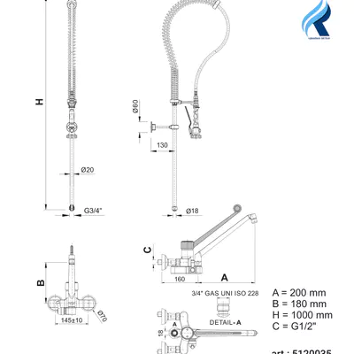 RdF Sprcha tlaková na nádobí STAR 150 (bez baterie) (2)