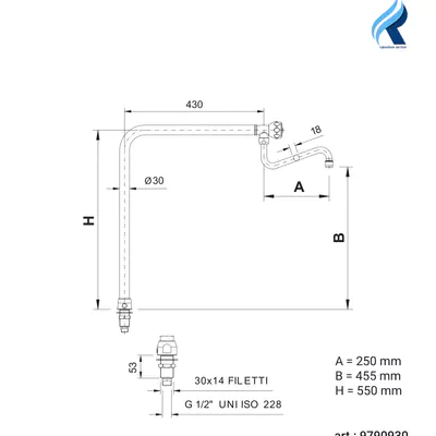 RdF Rameno vysoké 550 mm (2)