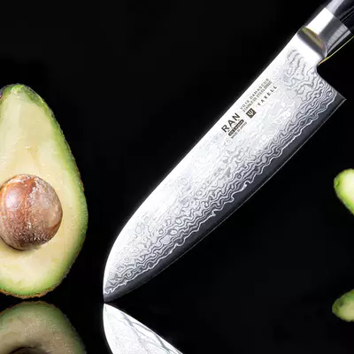 Yaxell Japan Nůž RAN PLUS Santoku 16,5cm (3)