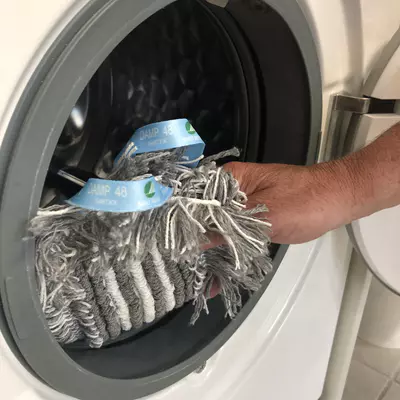 Vikan Mop pevný Damp 48, Háček a smyčka 40 cm, šedý, 548740 (3)