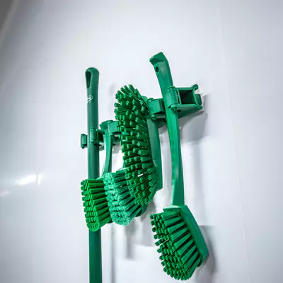 Vikan Kartáč s krátkou rukojetí měkký - zelený (3)