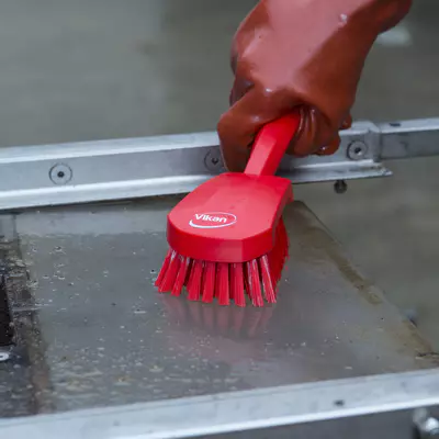 Vikan Kartáč ruční s prodlouženou rukojetí - bílý (2)