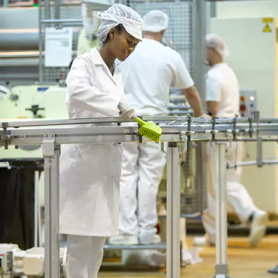 Vikan Kartáč ruční s prodlouženou rukojetí - žlutý (6)