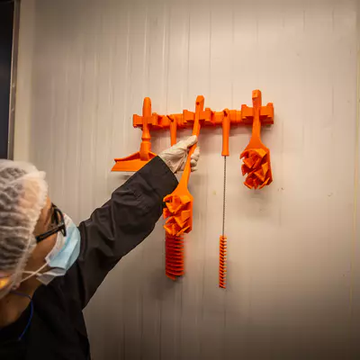 Vikan Kartáč na trubky střední Ø 60mm - oranžový (6)