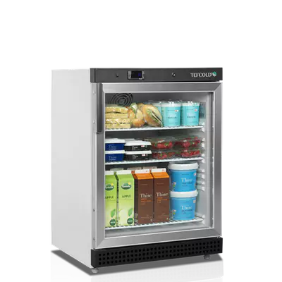 Tefcold Chladicí skříň UR 200 G prosklené dveře, bílá (6)