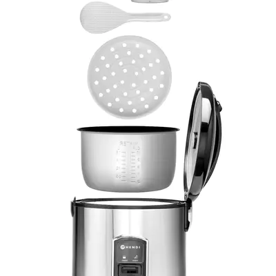 HENDI Rýžovar s funkcí vaření v páře, HENDI, Profi Line, 1,8L, 230V/700W (4)