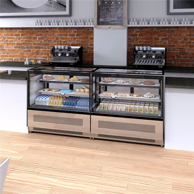 Tefcold Vitrína chladící cukrářská LPD 1203 F Black (2)