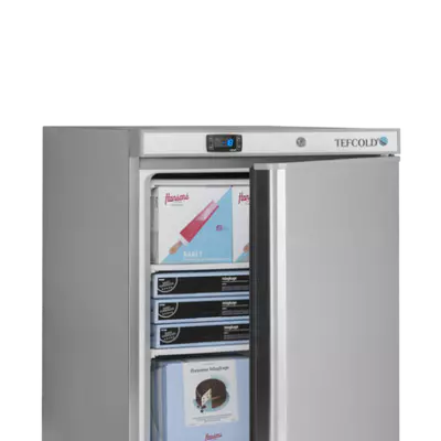 Tefcold Mrazící skříň UF 200 S nerez, plné dvěře (3)