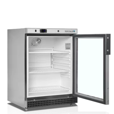 Tefcold Chladicí skříň UR 200 SG prosklené dveře, nerez opláštění (2)