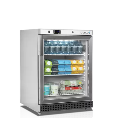 Tefcold Skříň chladicí UR 200 SG prosklené dveře, nerez opláštění (3)