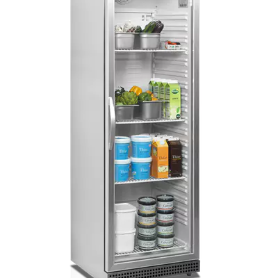 Tefcold Chladicí skříň UR 400 SG prosklené dveře, nerez opláštění (4)