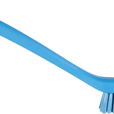 Vikan Kartáč uzký s dlouhou rukojeti, 420 mm, tvrdý, modrý 41853 (2)