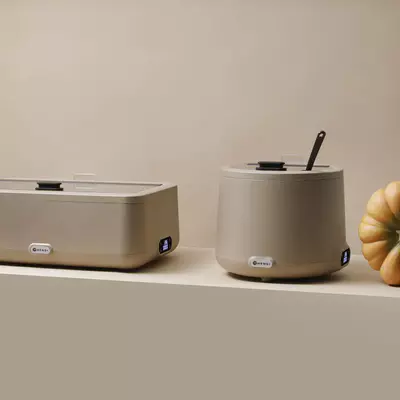 HENDI Kotlík na polévku UNIQ,  8L, Béžová, 220-240V/500W (3)