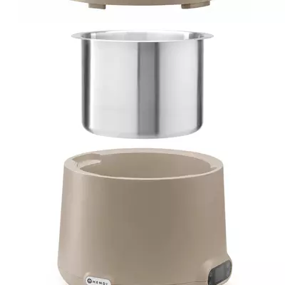HENDI Kotlík na polévku UNIQ,  8L, Béžová, 220-240V/500W (5)