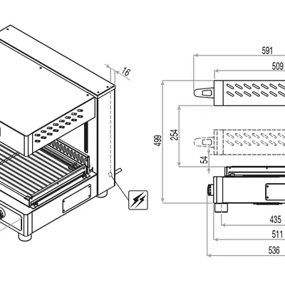 MODULINE Gril salamander SEH103E Flexy Grill (400V) (3)