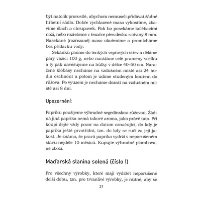 Kniha - Výroba uherského salámu a uherských specialit (2)
