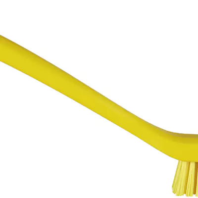 Vikan Kartáč uzký s dlouhou rukojeti, 420 mm, tvrdý, žlutý, 41856 (3)