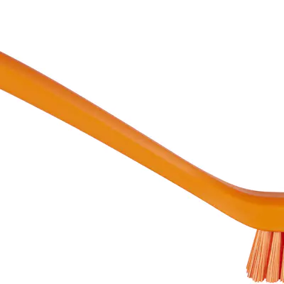 Vikan Kartáč uzký s dlouhou rukojeti, 420 mm, tvrdý, oranžový 41857 (3)