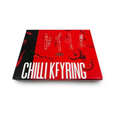 The Chilli Doctor Chilli Keyring - box s nerezovou klíčenkou (2)
